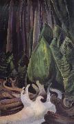 Emily Carr Sea Drift at the edge of the forest oil painting on canvas